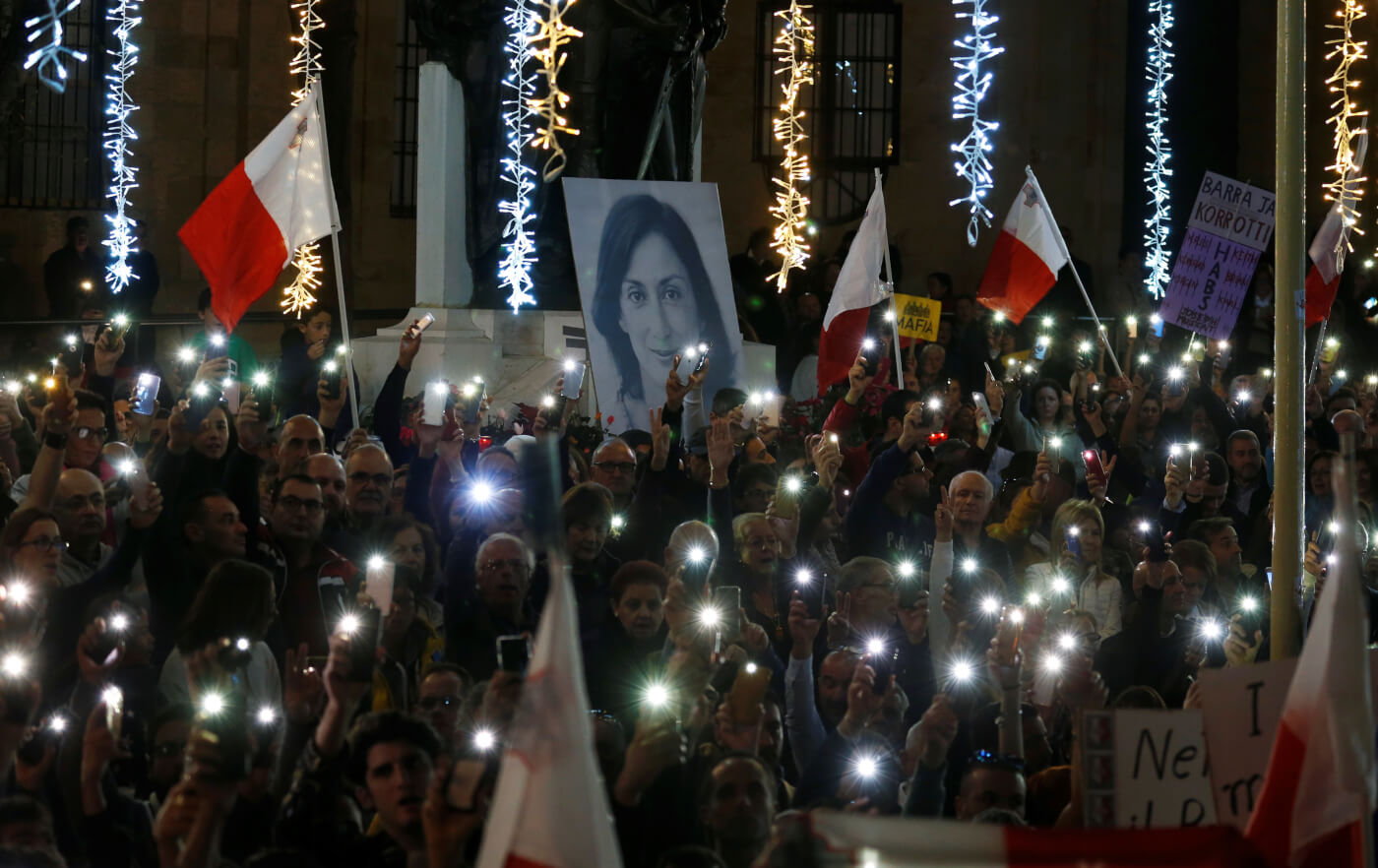 Justice for murdered journalist Daphne Caruana Galizia as Malta’s PM resigns following mass protests