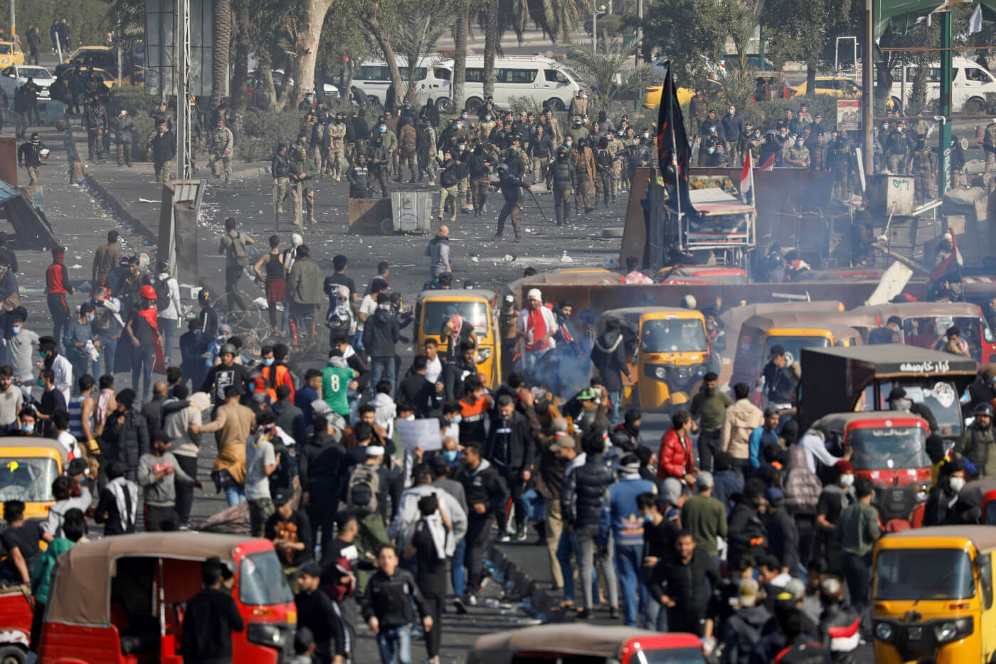 Troops fire live rounds killing protesters in the latest crackdown on nationwide demonstrations in Iraq